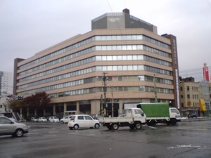 福井県繊協ビルー大名町交差点からの眺め